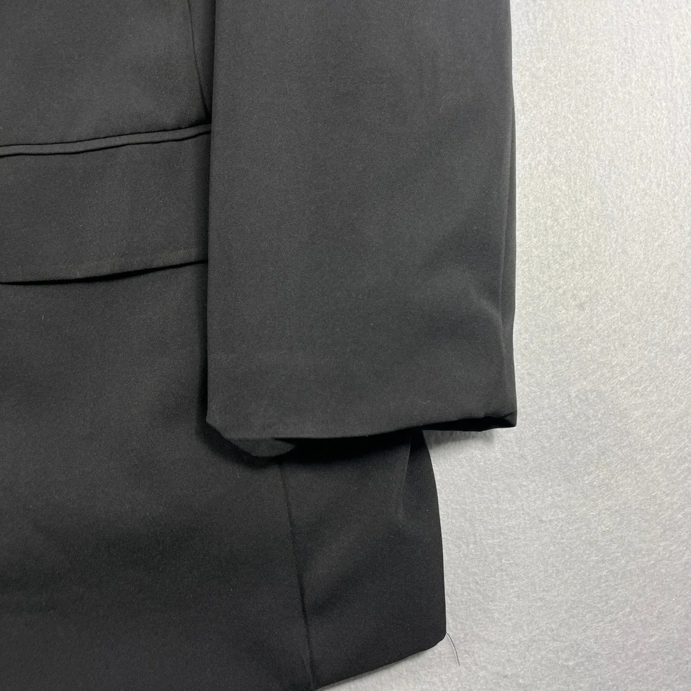 Intempo Womens Black Single Button Blazer‎ Plus Size 3X Professional Jacket